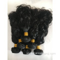 cuticle aligned raw virgin bouncy Natural water wave Human Hair bundles extension